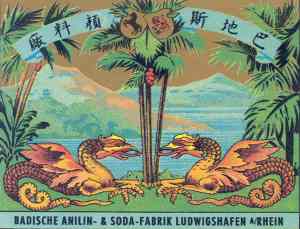 Historische Werbeplakate der BASF: Mit der Farbe des Kaisers auf »Kundenfang«. © Corporate History / Unternehmensarchiv BASF (Ludwigshafen)